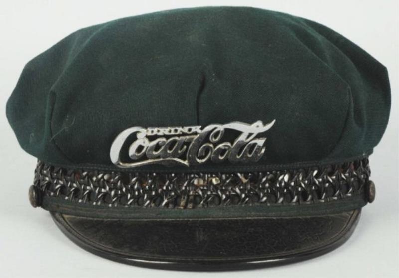 20's-30's Chrome Coca-Cola Drivers Hat Script