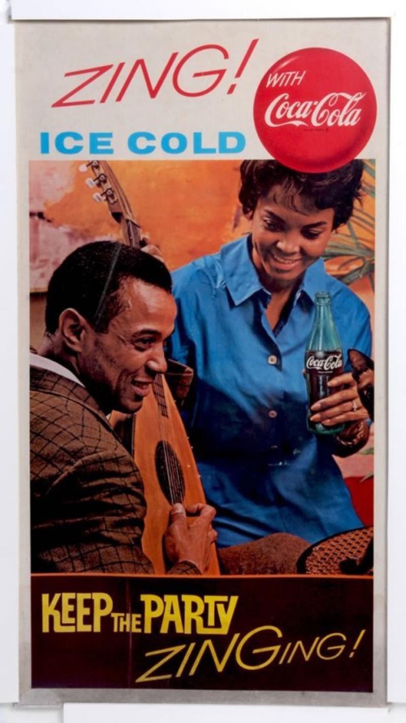 C 1962 COCA-COLA CARDBOARD MEDIUM VERTICAL POSTER