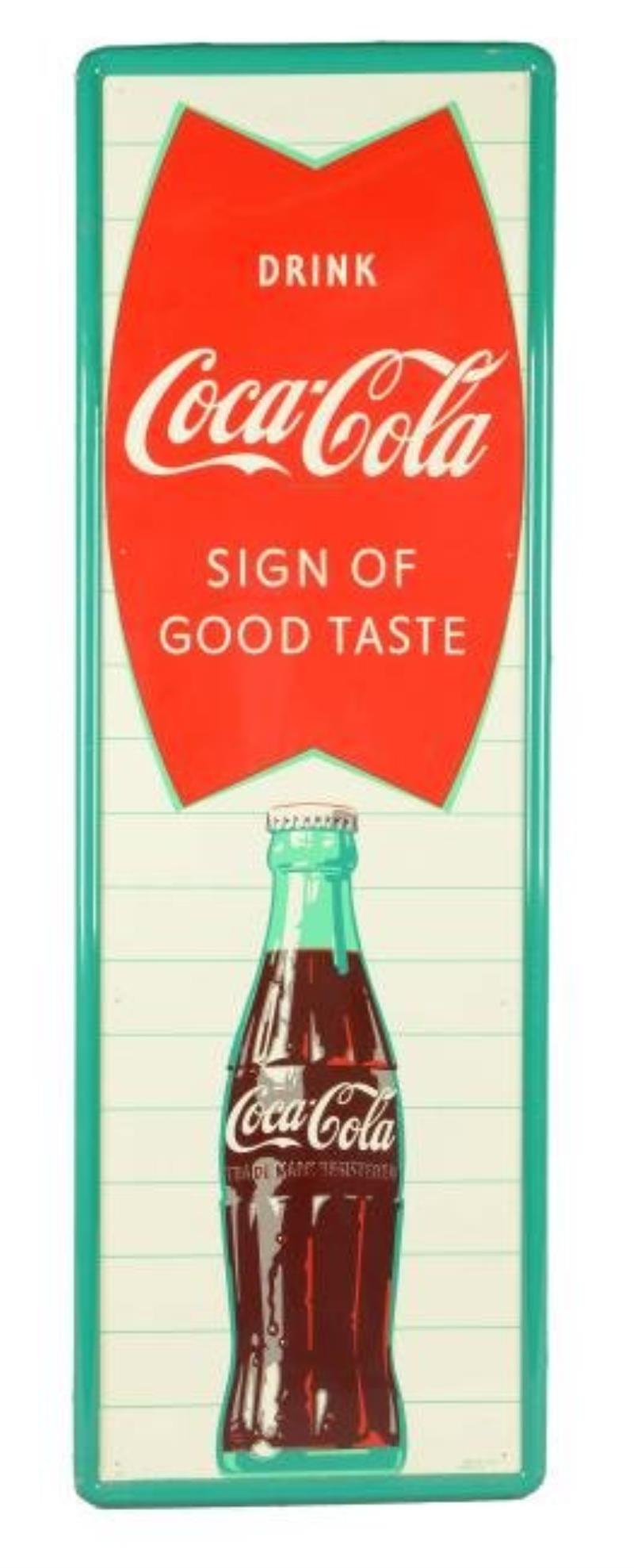 Drink Coca-Cola Pressed Metal Sign