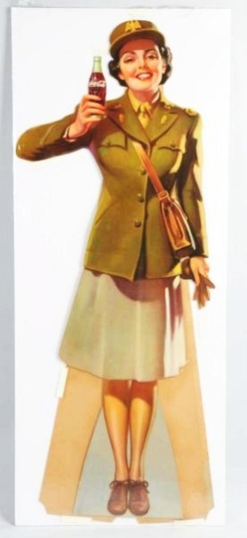 1943 Coca-Cola Large Cardboard Cutout.