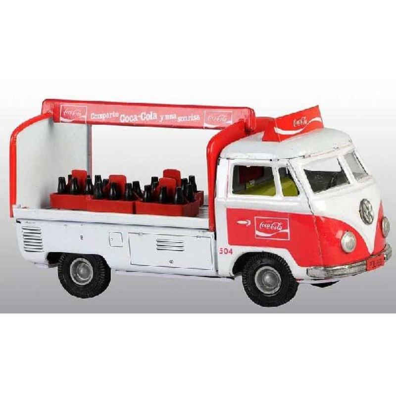 Tin Volkswagen Coca-Cola Friction Toy.