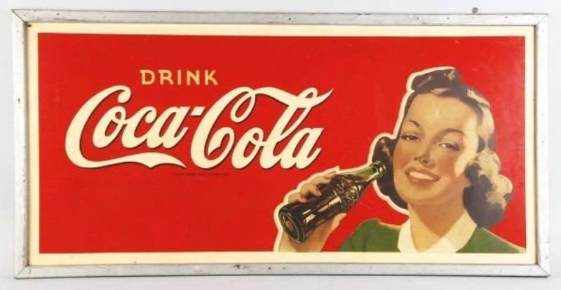 Tin 1941 Coca-Cola Outdoor Sign