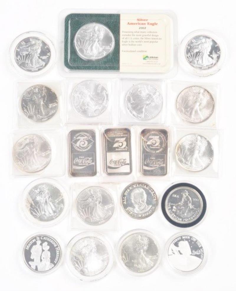 1-Ounce Silver Coins & Bars.