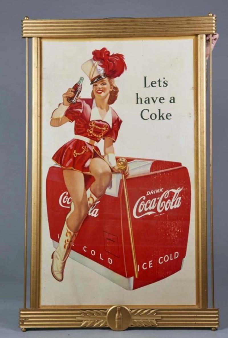 Coca Cola Litho Cardboard Advertising Sign Value & Price Guide