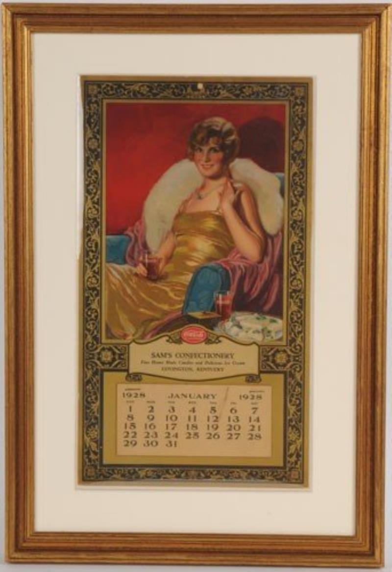 1928 COCA-COLA DISTRIBUTOR CALENDAR