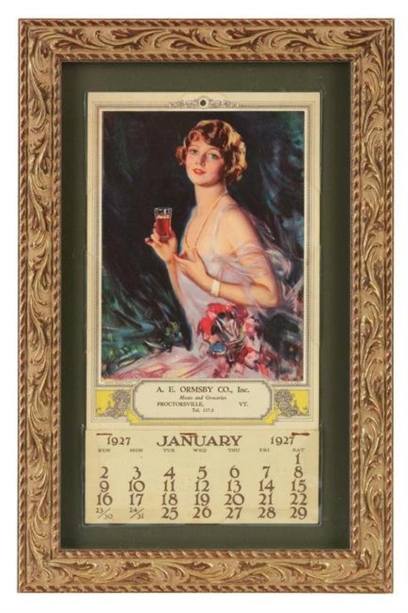 1927 COCA-COLA DISTRIBUTOR CALENDAR.