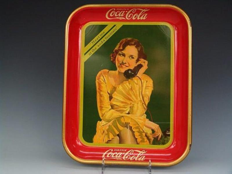 ORIGINAL 1930 COCA-COLA TRAY IN EXCEPTIONAL CONDIT