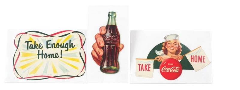1952 Coca-Cola Six-Pack Carton Display Components.