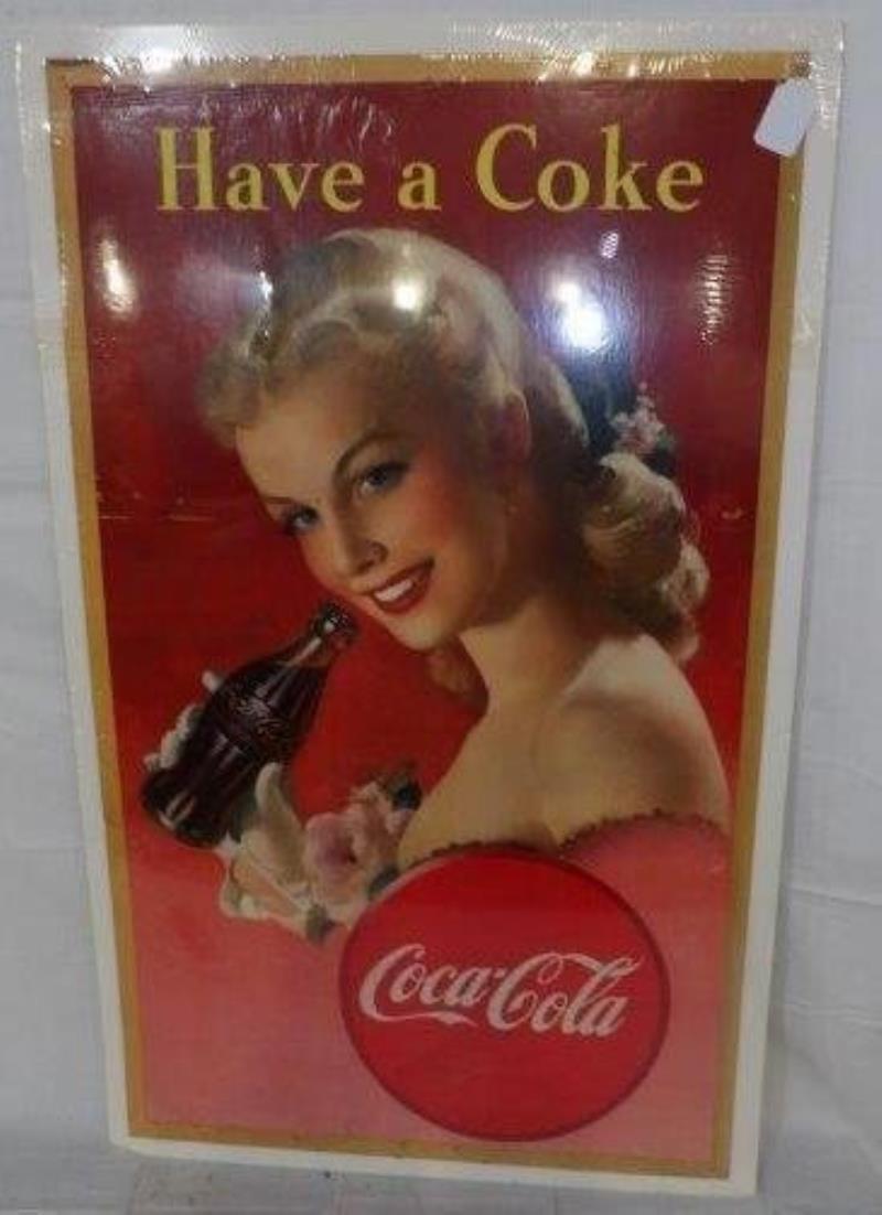 1948 Have A Coke Cardboard Coca Cola Sign Value And Price Guide 