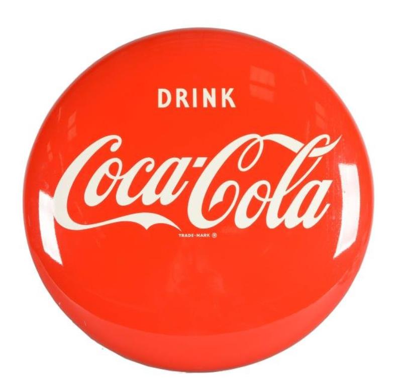 Coca-Cola Button Sign.