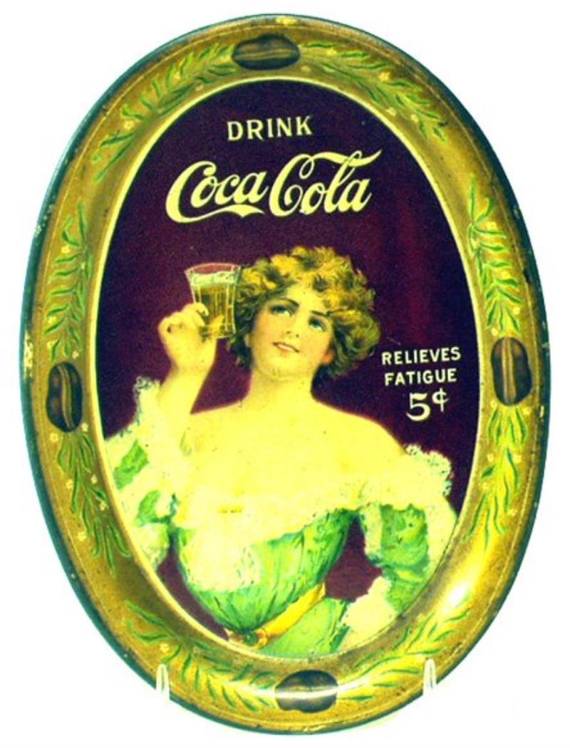 1907 COCA-COLA CHANGE TRAY