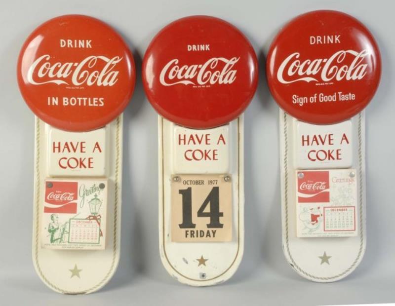 1950's Coca-Cola Tin Calendar Holder