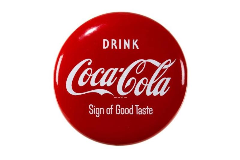 Drink Coca Cola Sign Of Good Taste Button