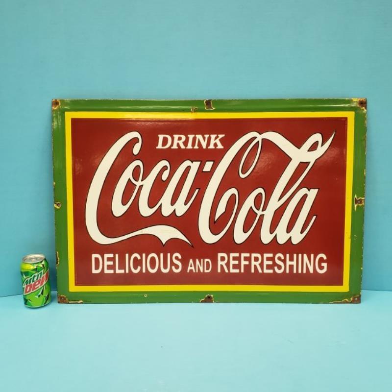 Drink Coca Cola Porcelain Sign