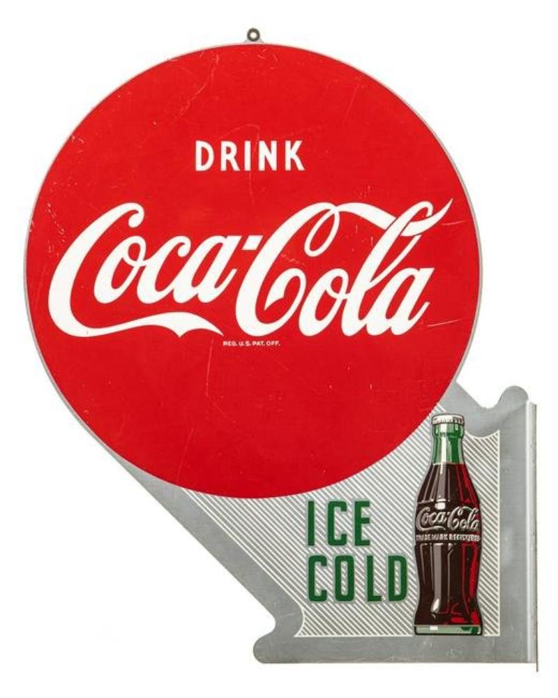 Coca Cola Ice Cold Flange Sign