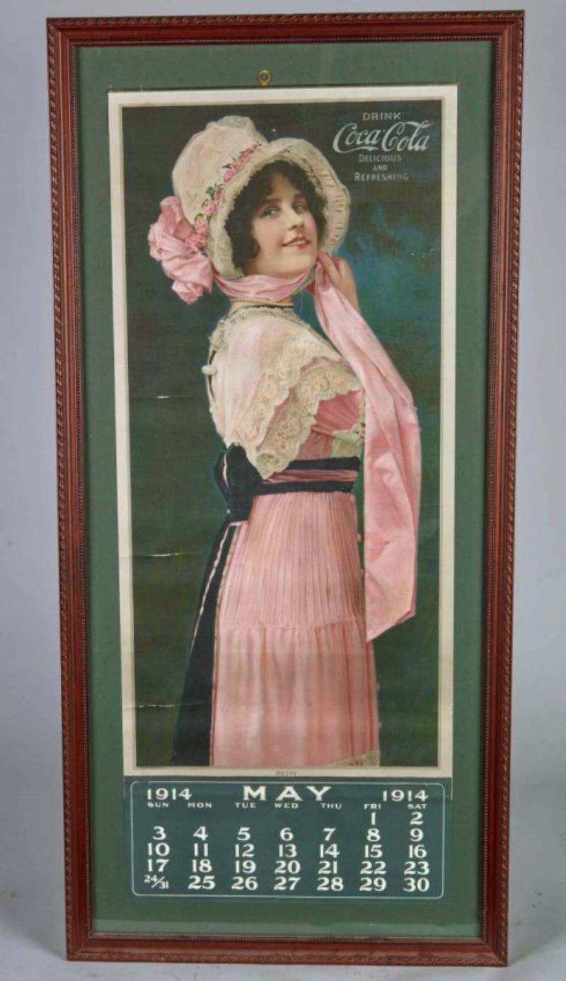Coca Cola "Betty" 1914 Advertising Calendar