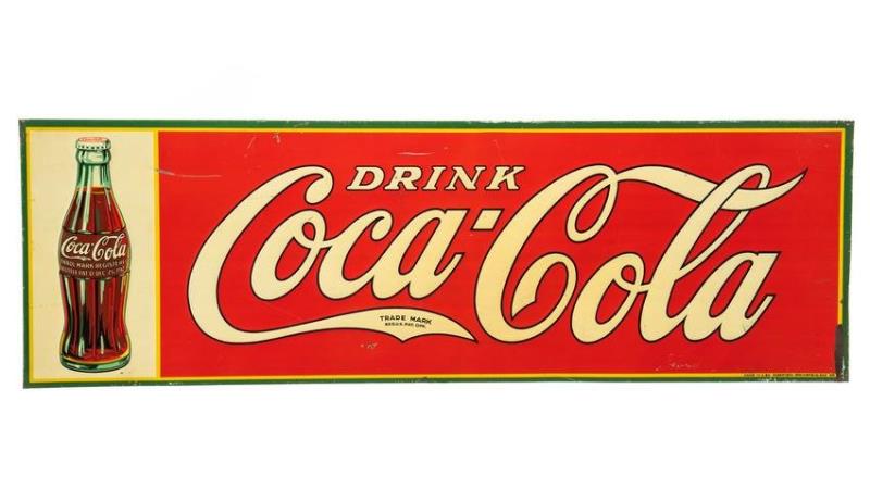 Early Drink Coca Cola Horizontal Sign