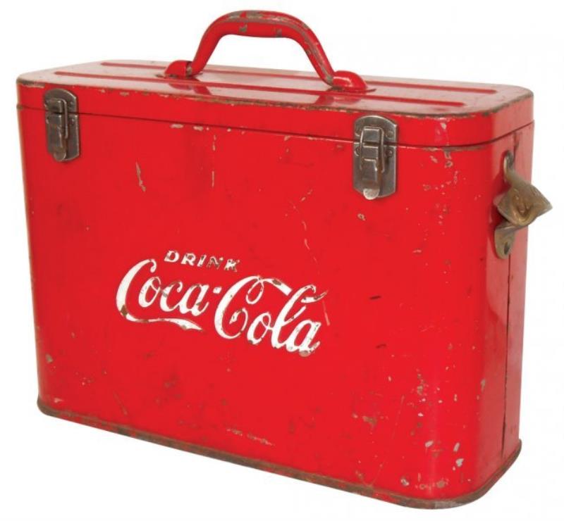 Coca-Cola airline cooler, c.1940-1950, complete