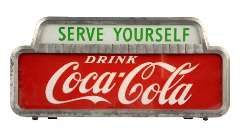 1950"s Coca-Cola Countertop Light-Up Display.