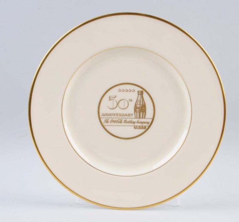 Lenox China Coca-Cola 50th Anniversary Plate