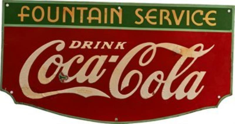 Coca Cola Porcelain Advertisement Sign