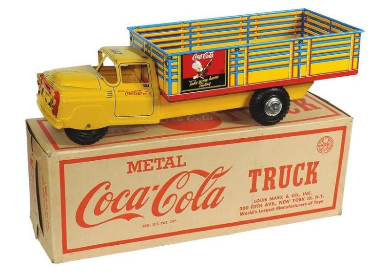 Coca-Cola Toy Delivery Truck, mfgd by Marx, litho on