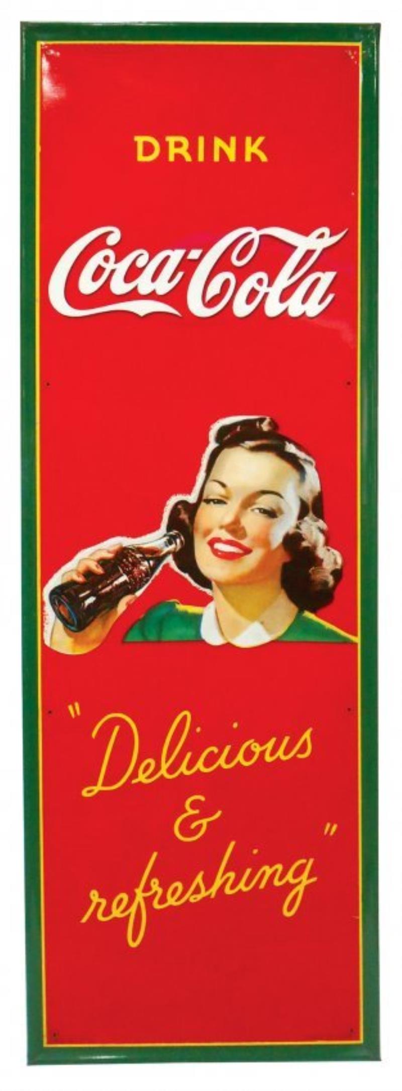 Coca-Cola sign, Drink Coca-Cola Delicious & Refreshing,