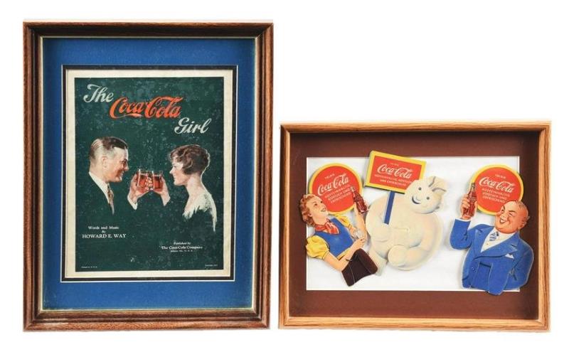 COCA-COLA FRAMED ADVERTISMENTS