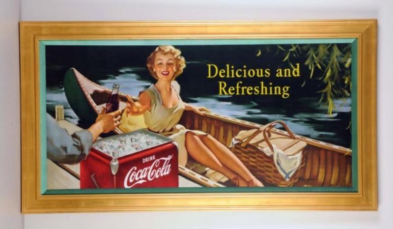1953 Large Coca-Cola Elvgren Poster.