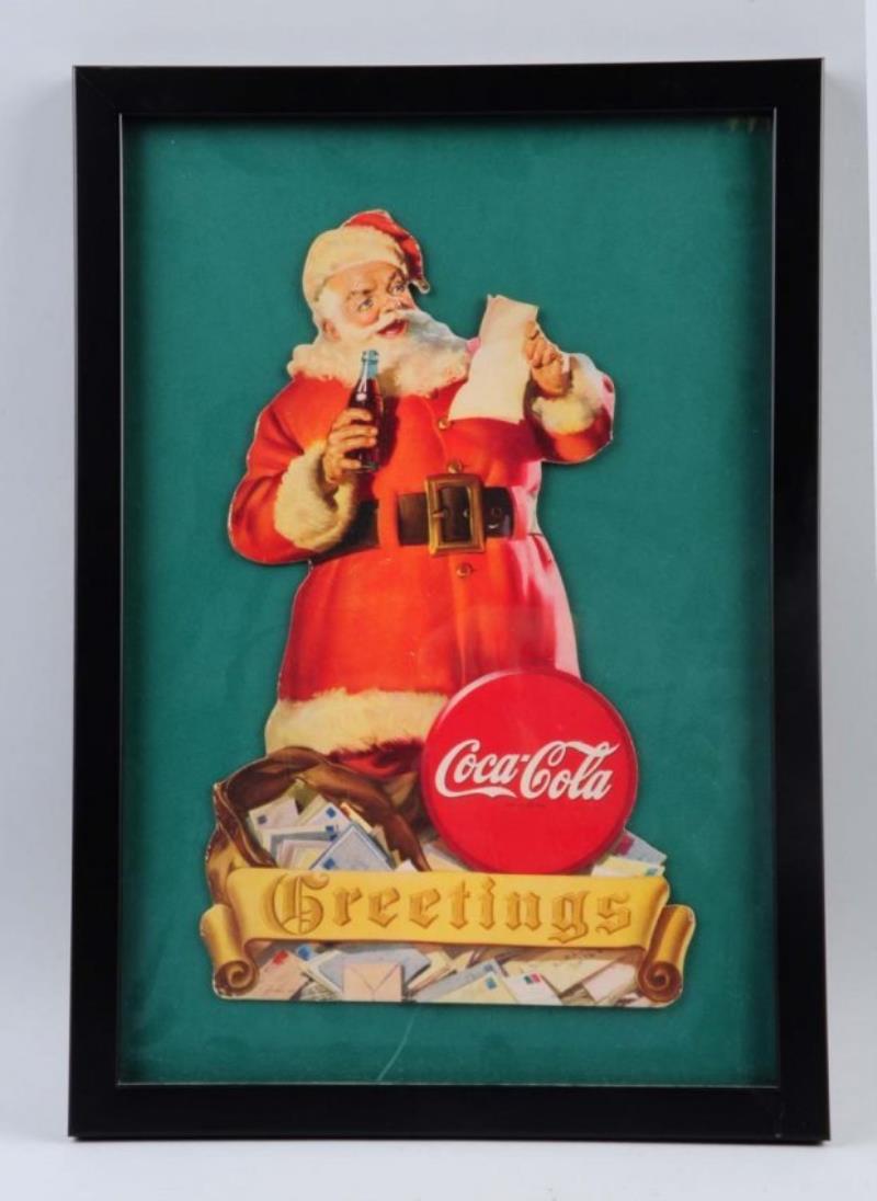 1945 Coca-Cola Santa Stand Up Display.