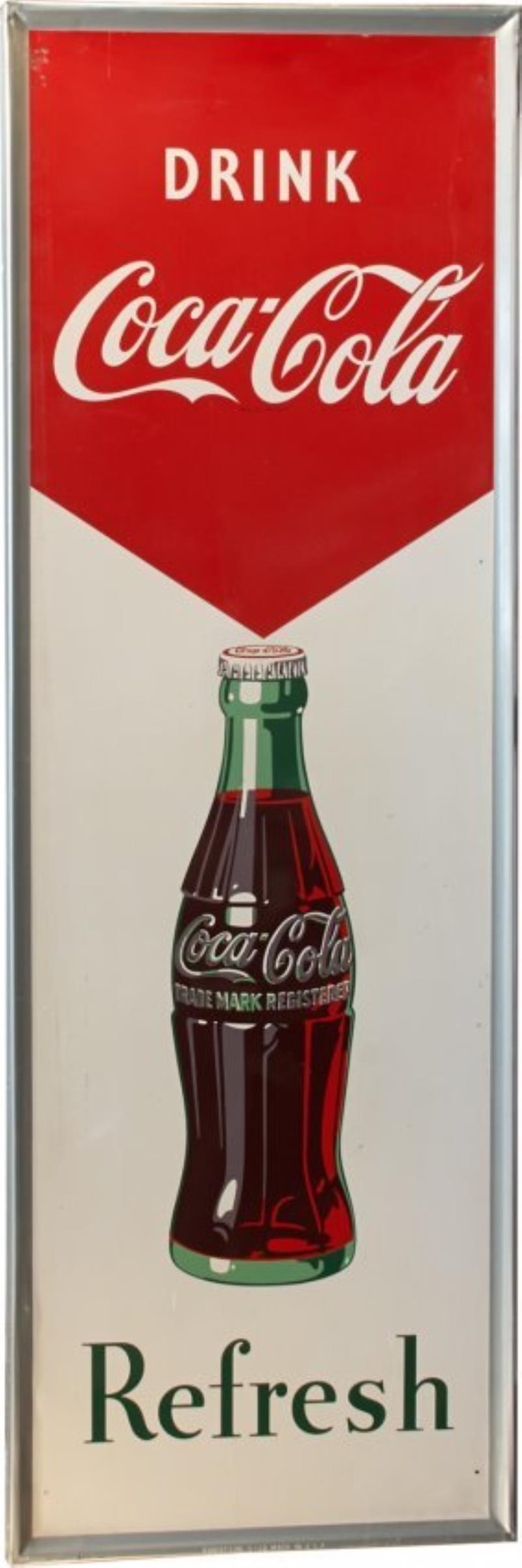 Drink Coca Cola "Refresh" Self-Framed Tin Sign