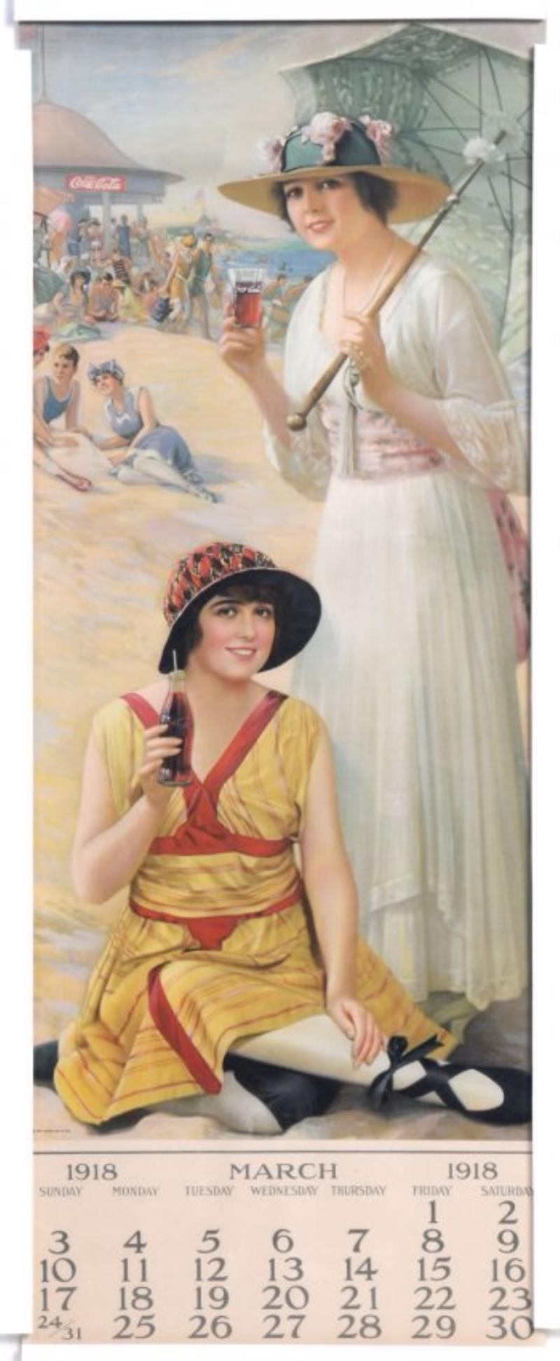 1918 COCA-COLA CALENDAR