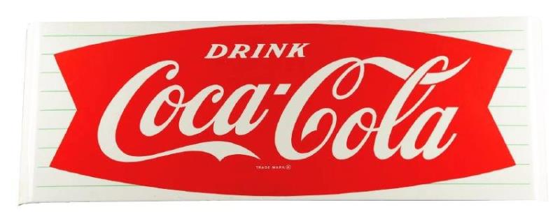 1960's Coca-Cola Porcelain Store Sign