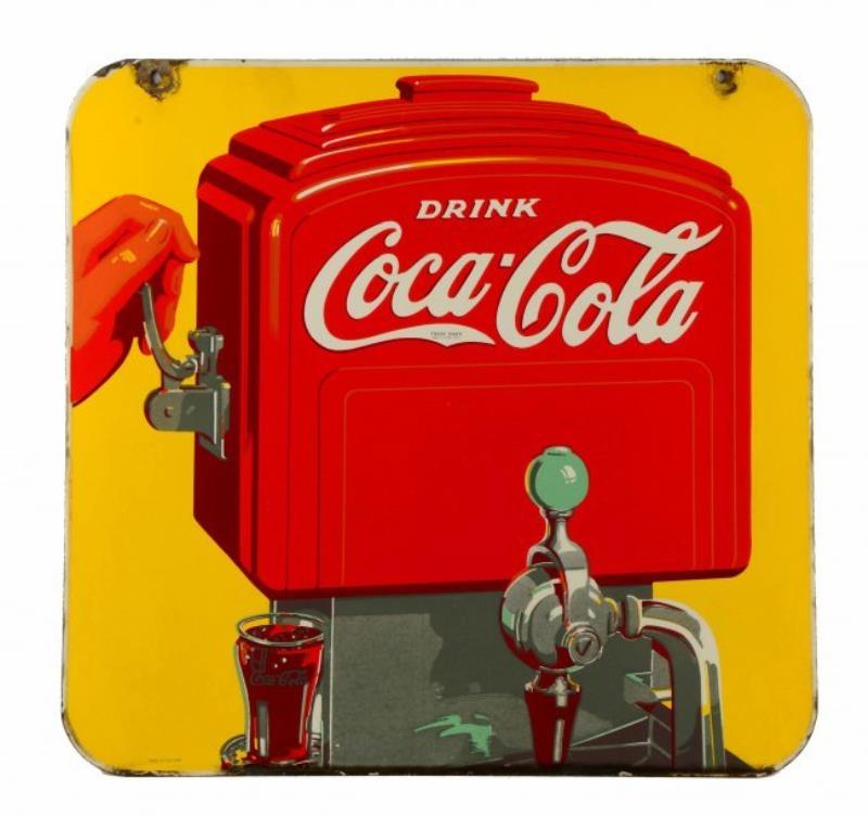 1940 Coca-Cola Porcelain Sign
