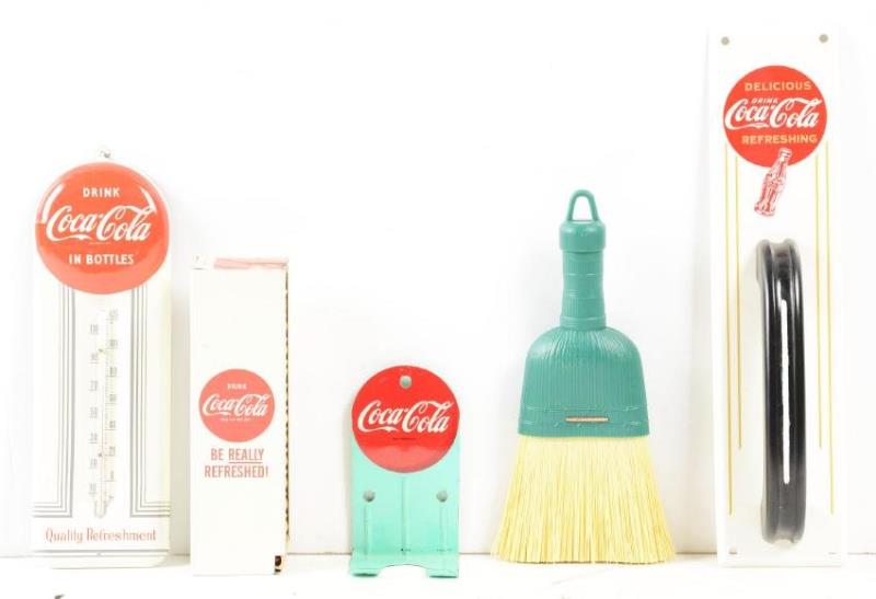 Coca-Cola Match Dispenser, Thermometer, Door