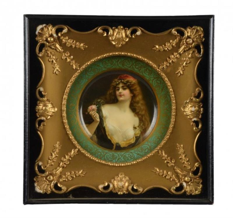 Framed Vienna Art Plate from Coca - Cola