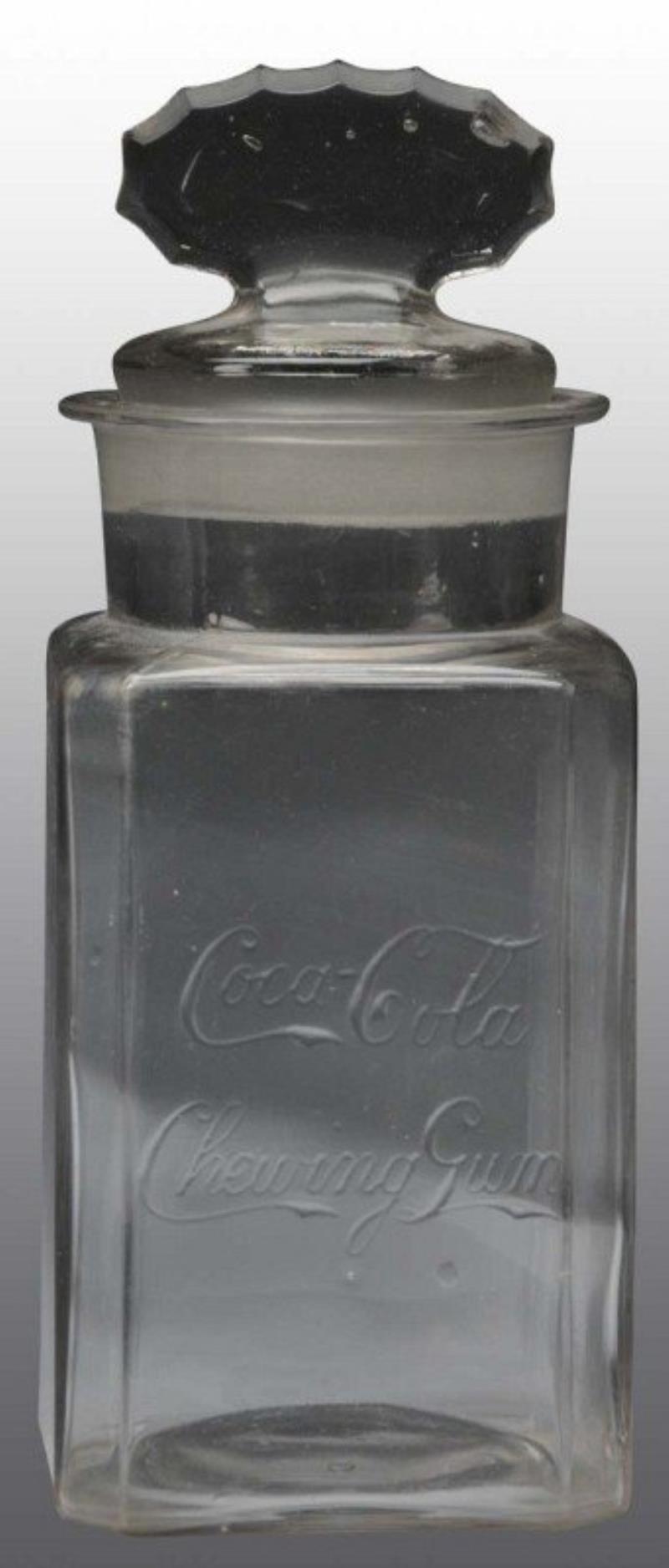 Glass Coca-Cola Chewing Gum Jar