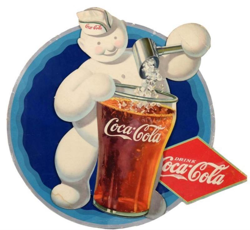 1930's Diecut Coca - Cola Advertising Sign