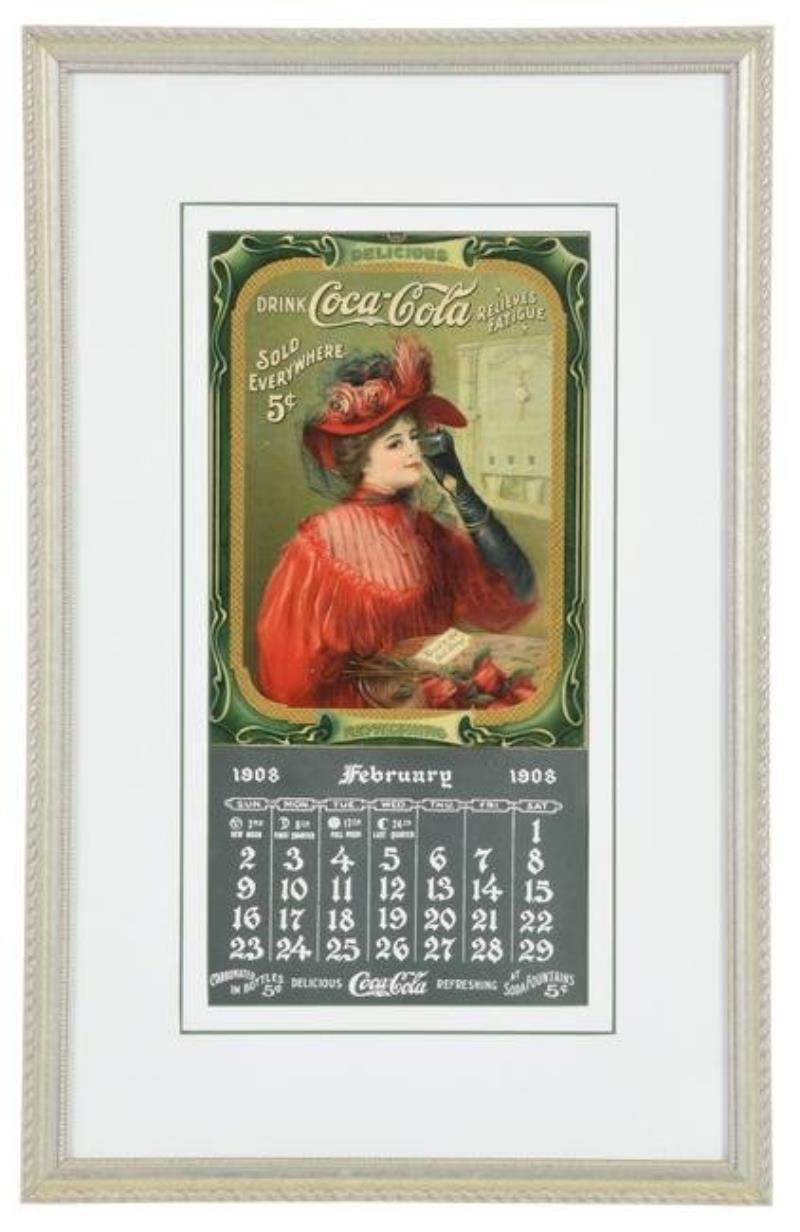 1908 Coca-Cola Calendar Poster