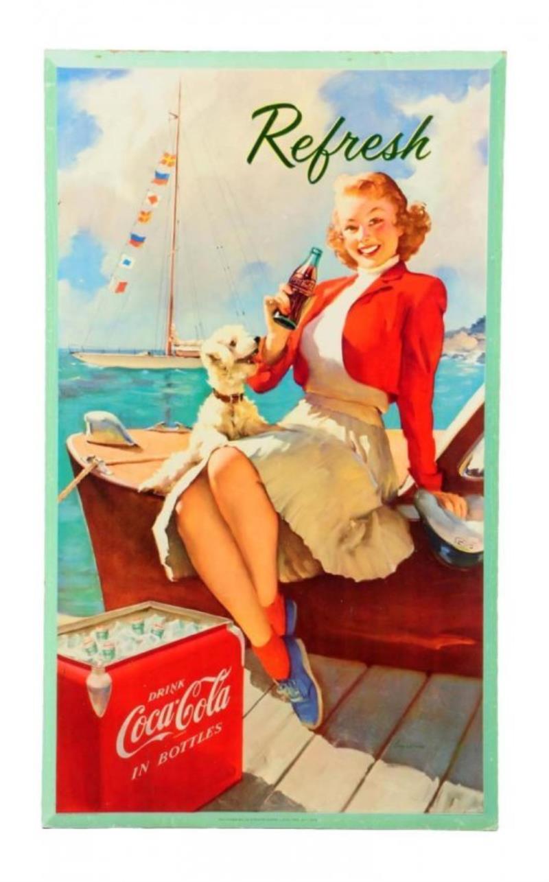 1954 Coca - Cola Small Vertical Poster.