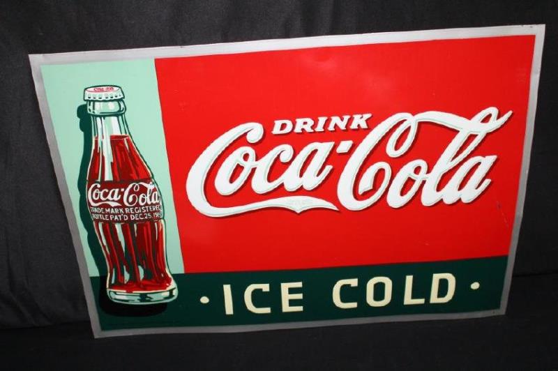 PAT'D DEC 25 1923 DRINK COCA COLA ICE COLD SIGN