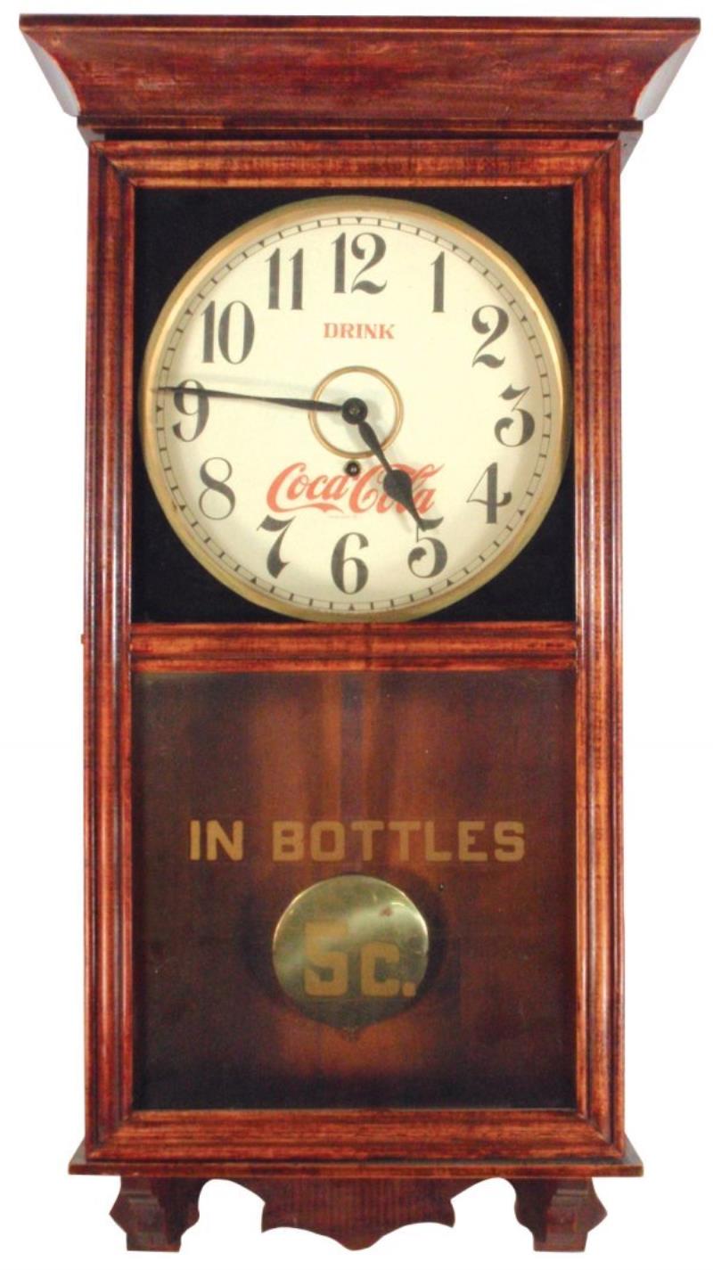 1915 GILBERT COCACOLA REGULATOR CLOCK Value & Price Guide
