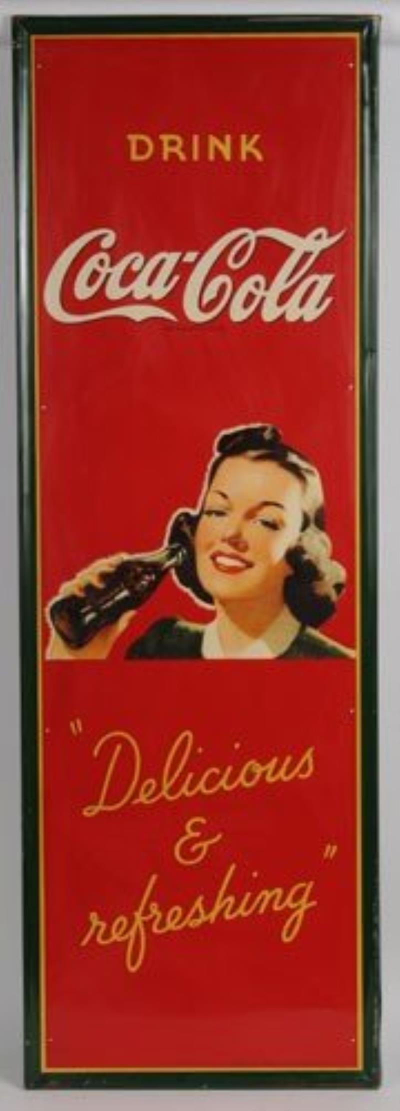 1941 COCA-COLA TIN SIGN