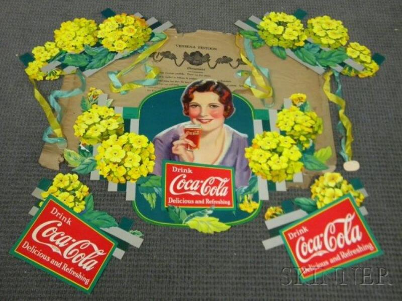 Coca-Cola Die-cut Cardboard Verbena Festoon, 1932,