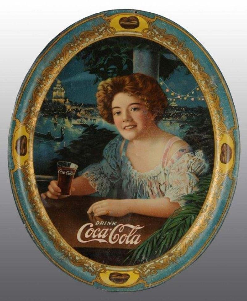 1909 Tin Coca-Cola Serving Tray