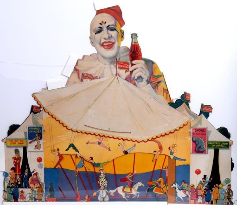 COMPLETE 1932 COCA-COLA CUT-OUT CIRCUS DISPLAY