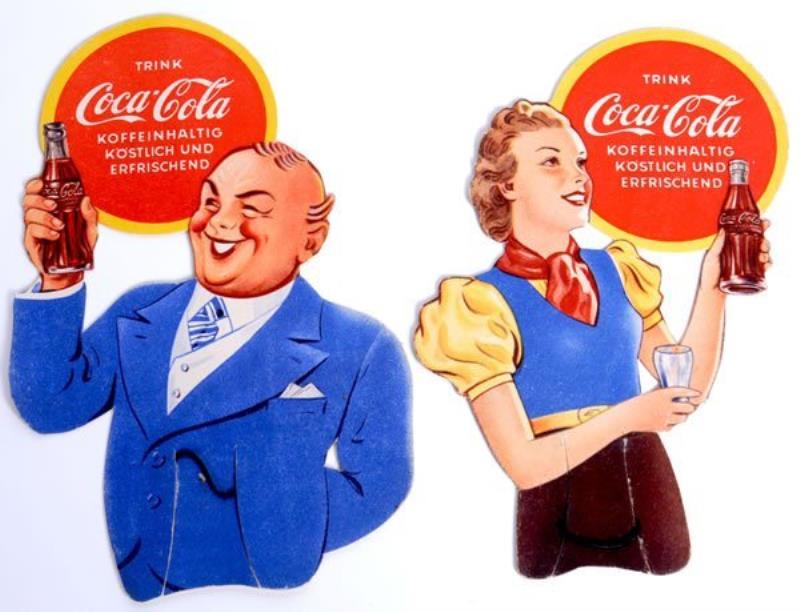 1939 GERMAN COCA-COLA BOTTLE TOPPERS