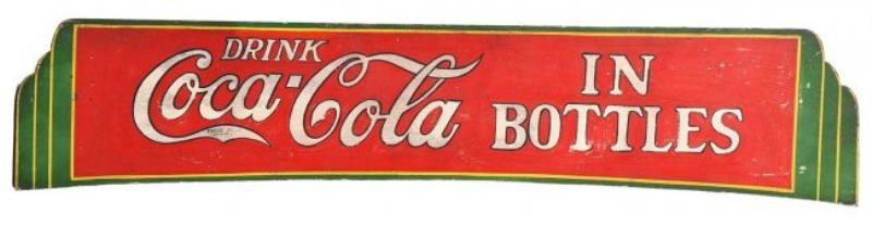 Early Wooden Coca-Cola Truck Sign