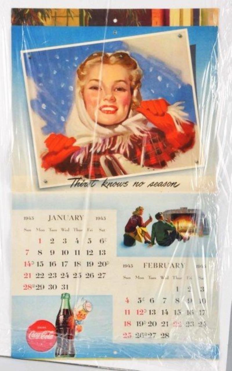 1945 Coca - Cola Calendar Value & Price Guide