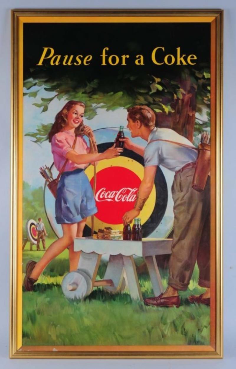1948 Large Coca-Cola Poster.
